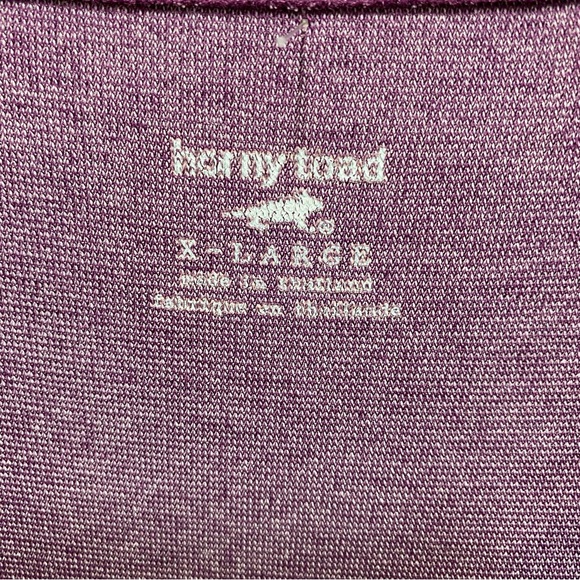 Horny Toad Midi Rosalinda Fit Flare Dress Womens XL Purple Long Sleeve V-Neck - Picture 3 of 11